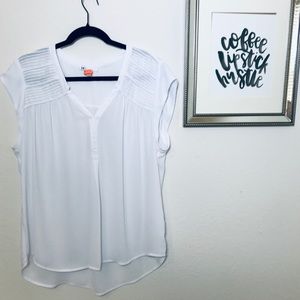 DR2 by Daniel Rainn White Blouse Size XL